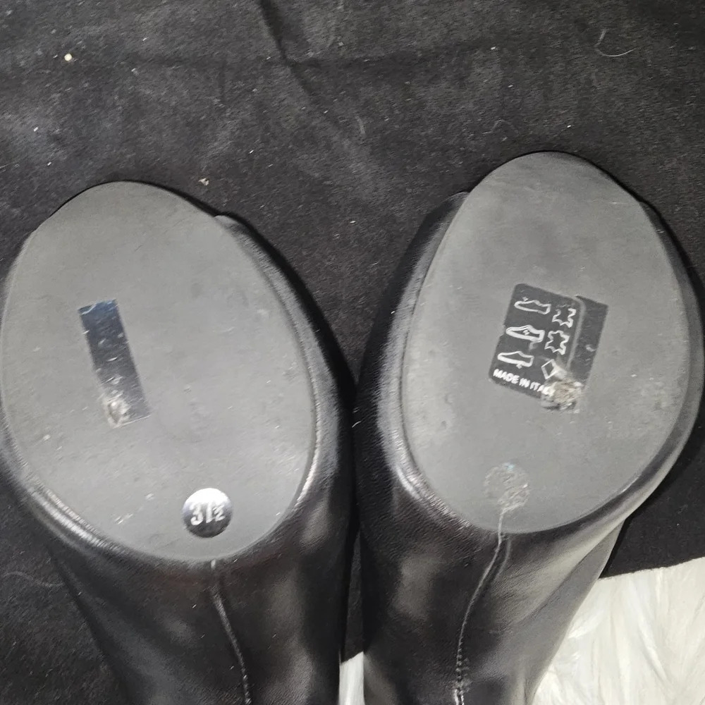GIUSEPPE Zanotti Design black Mules heels sz 37.5 - Picture 6 of 10